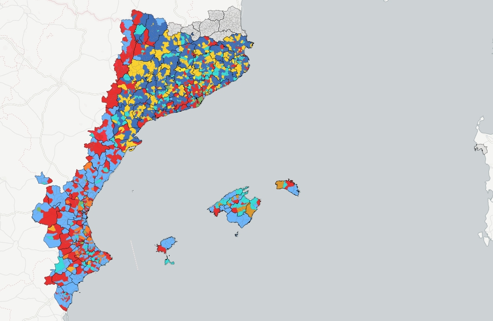 Mapa Qui Ha Guanyat A Cada Municipi Dels Països Catalans Vilaweb 0104